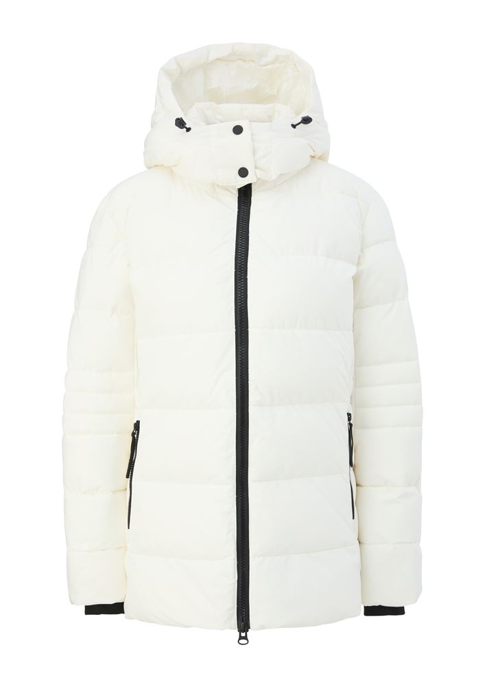 s.Oliver Steppjacke mit Kapuze ecru S22 2120756 42 | 0210 WHITE | 