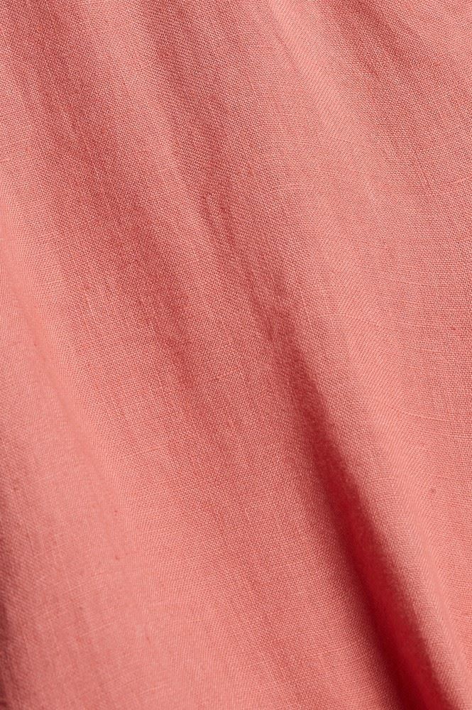 edc Midikleid Volants Leinen rot 041CC1E306 34 | C645 CORAL | 