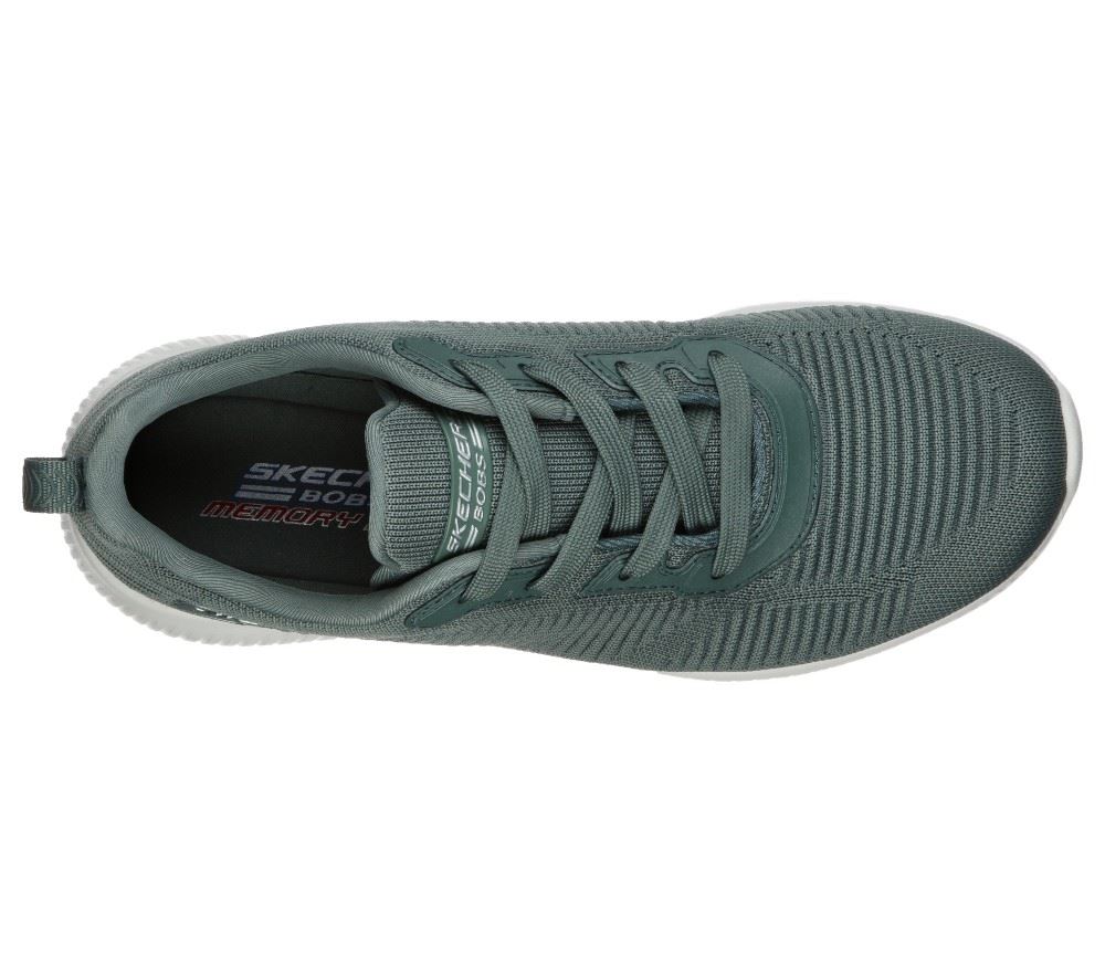 Skechers  BOBS SPORT SQUAD - TOUGH TALK Damen Sneaker Schnürung  grün S12  32504 