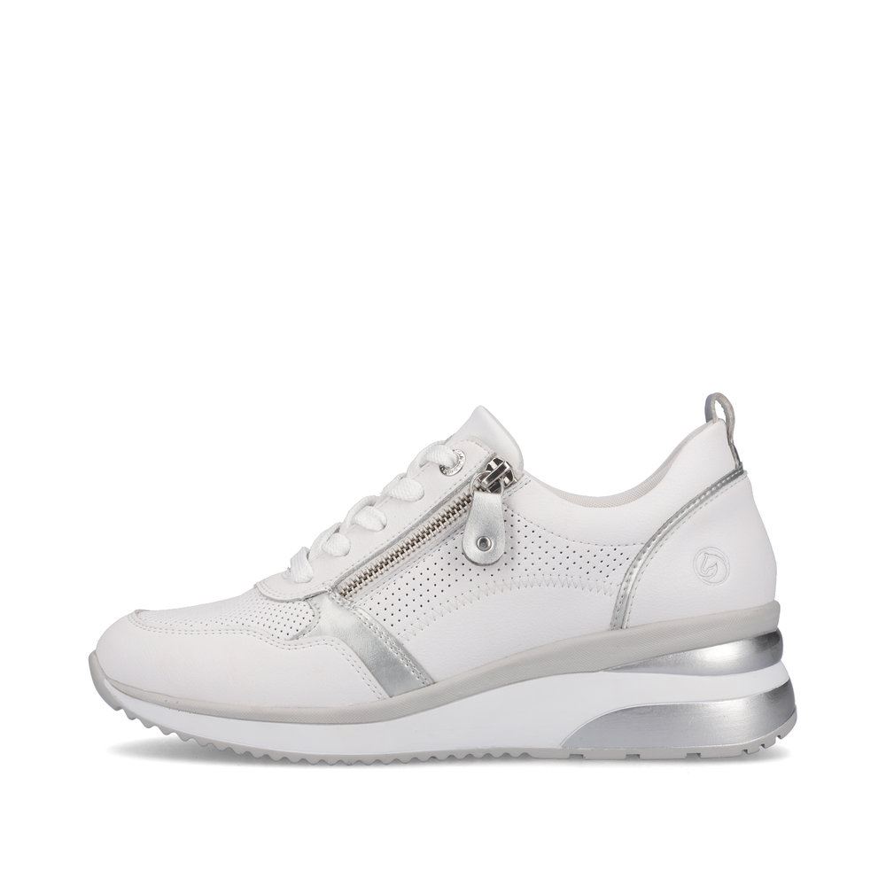 Remonte Sneaker weiß Reißverschluss S13  D2409-80 41 | weiss/weiss/sil | G