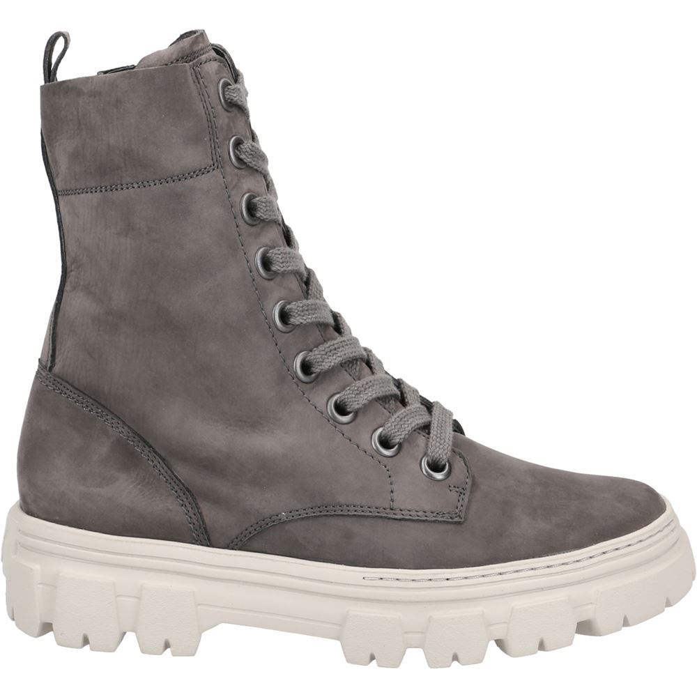 Paul Green Supersoft Schnürboots Nubukleder Reißverschluss grau 9970-019 5 | iron | 