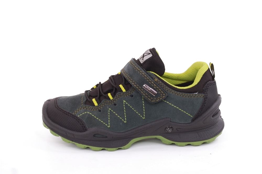 IMAC Kinder-Schuh Outdoor- Schuh Klettverschluss TEX- Membran grün, blau. grau S22 282338 33 | d.grün/grün | 