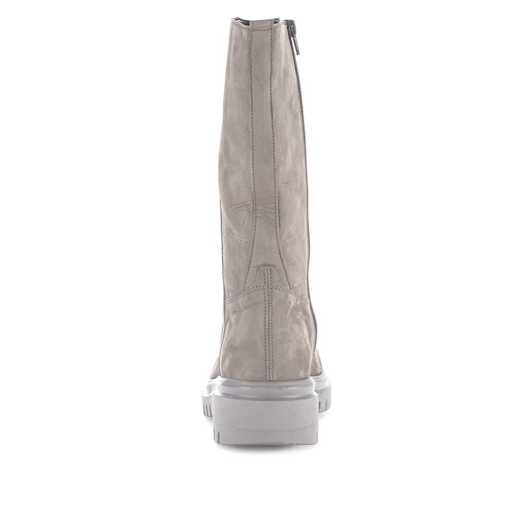 Gabor Biker- und Combat Boots Rauleder grau S22 91.786.19 5 | fango (fumo) | F