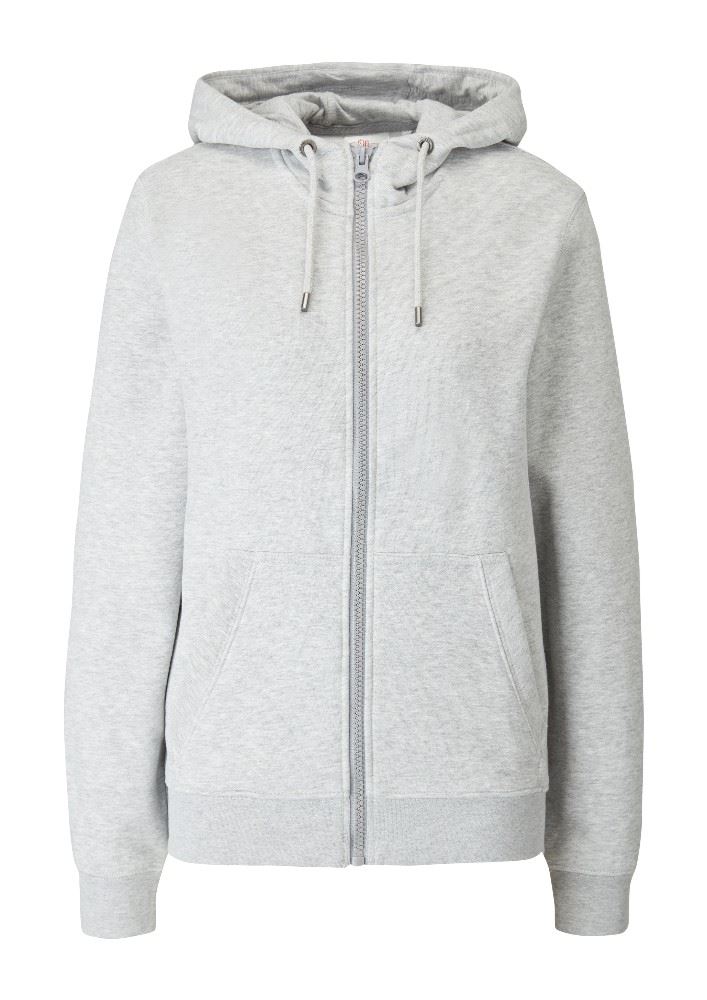 s.Oliver Sweatjacke Kapuze Taschen Noos grau 2055093 