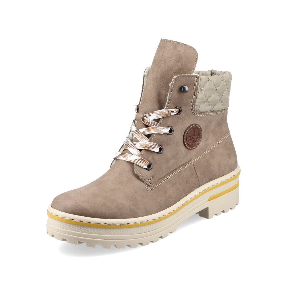 Rieker Antistress Schnürboot beige S21  Z8101-64 37 | fango/beige/mog | F