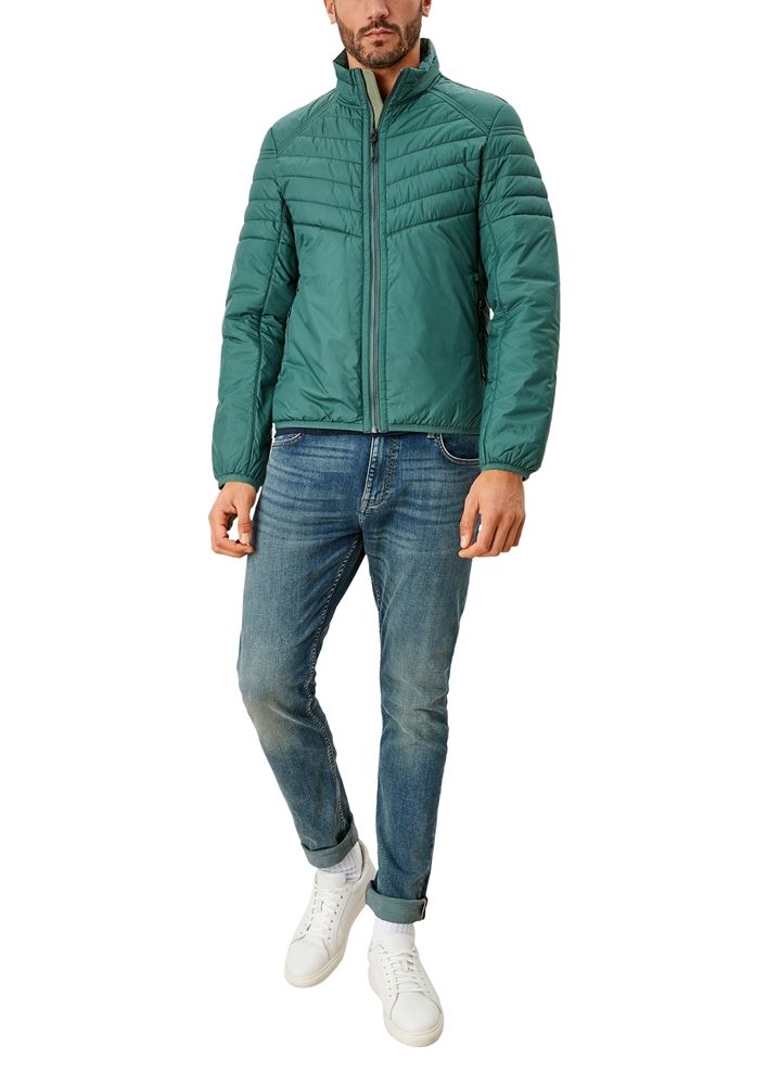 s.Oliver Herren Jacke 3M Thinsulate Wattierung grün S12   2109219 L | 7952 khaki/oliv | 