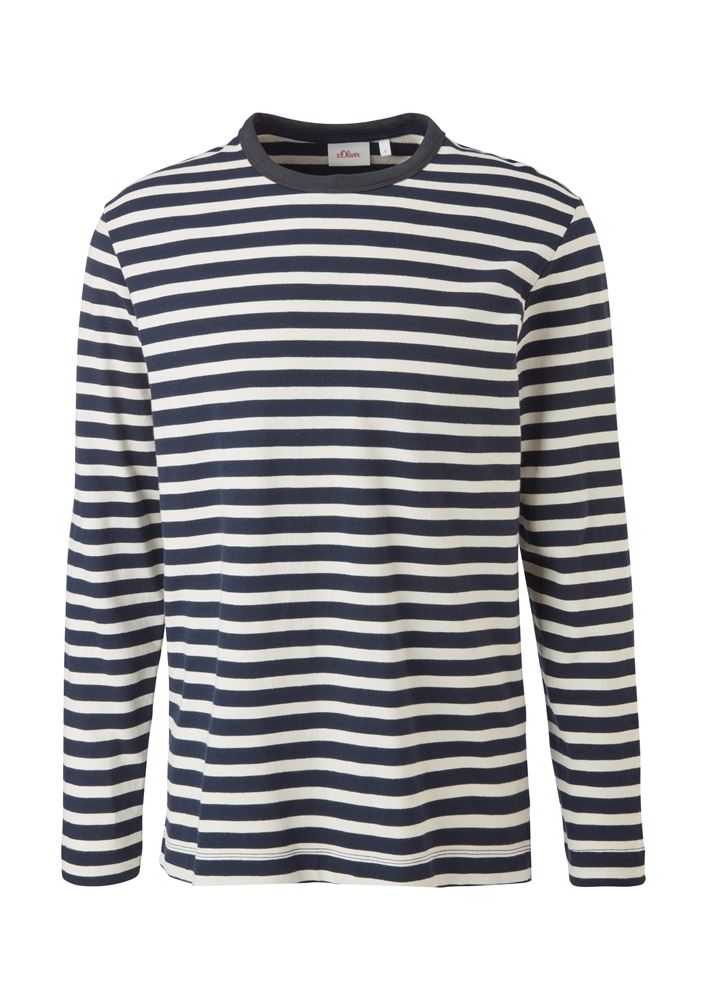 s.Oliver Longsleeve in Streifenoptik navy 2109628 