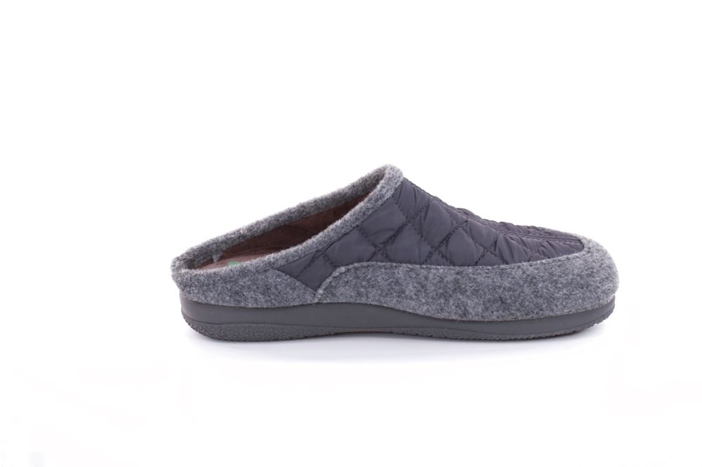 s`knöpfli Damen Hausschuh Pantolette Materialmix grau S22 X10639 38 | gris | 