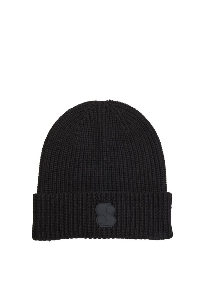 s.Oliver Strickmütze aus Baumwollmix S22 2119530 FB | 9999 GREY/BLACK | 