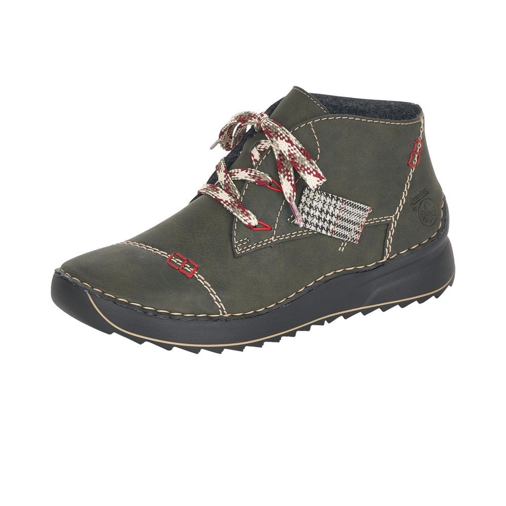 Rieker Antistress Boots Schnürschuh Schnürstiefel grün 51534-54 