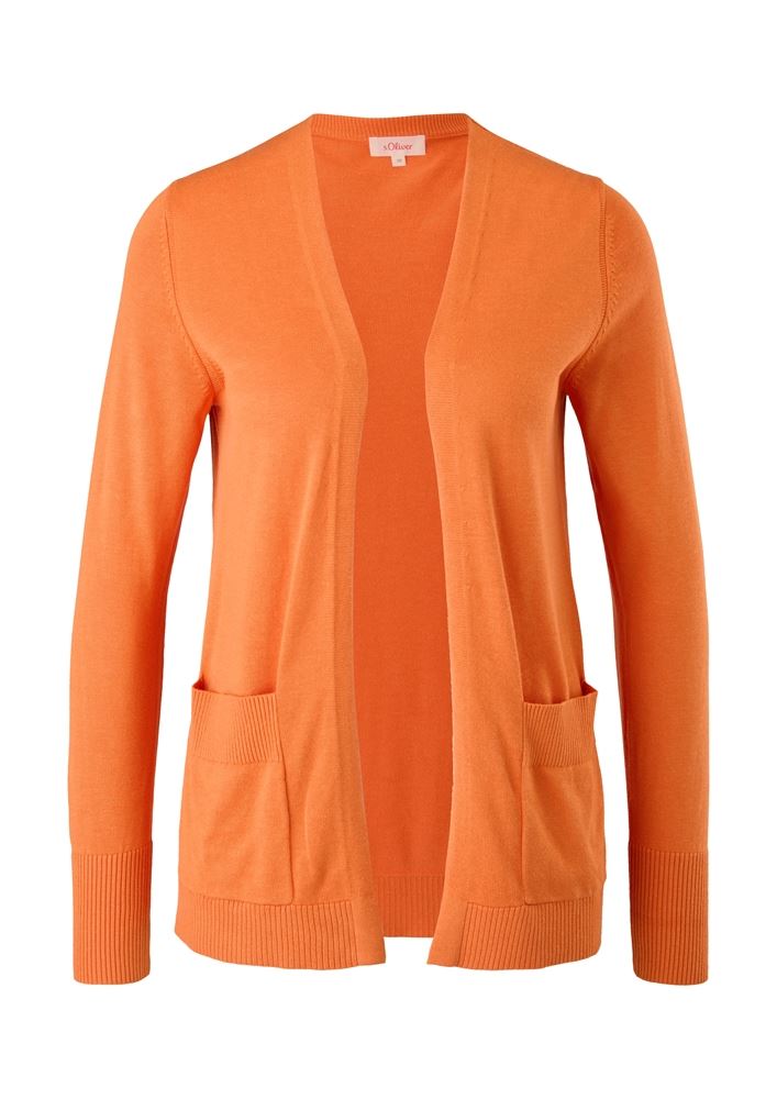 s.Oliver Cardigan mit Strukturdetail S22 2120583 34 | 2360 ORANGE | 