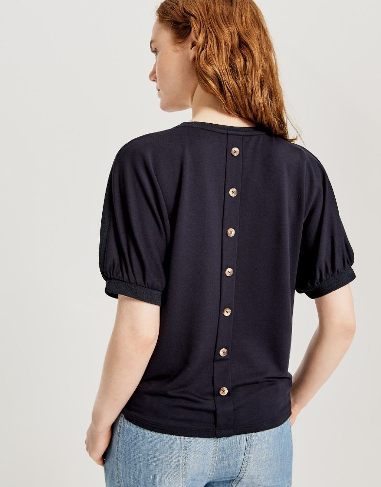 OPUS T - Shirt Oversize Sasti Knopfleiste blau S11 245195596 40 | 6075 forever bl | 