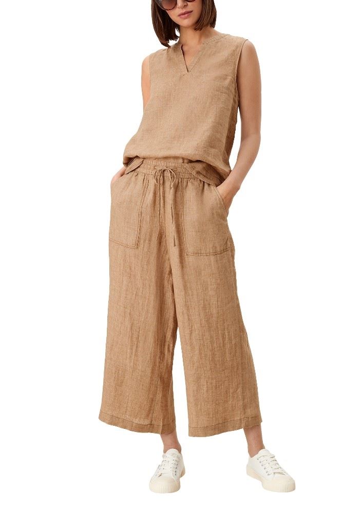s.Oliver Leinentop mit Layering 2114319 36 | 84W9 BROWN | 