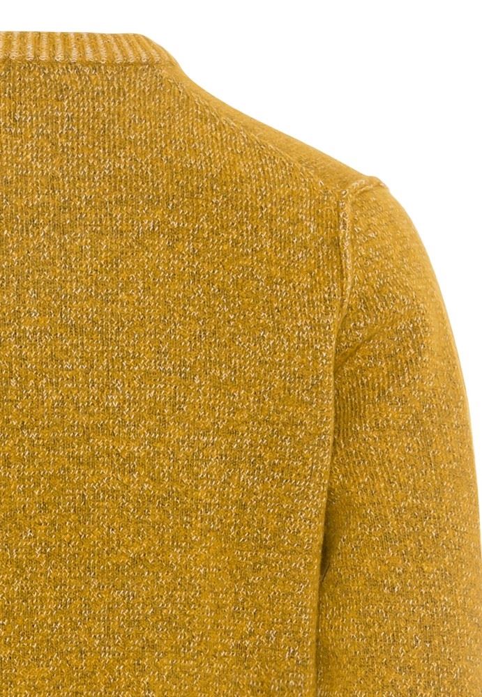 Camel Active Strickpullover Rundhals gelb S21 6K19409549 