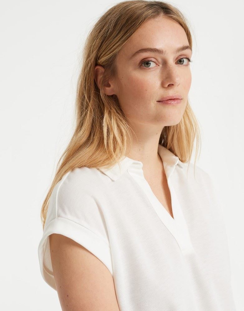 OPUS Poloshirt Silou weiß S12 245789222100 
