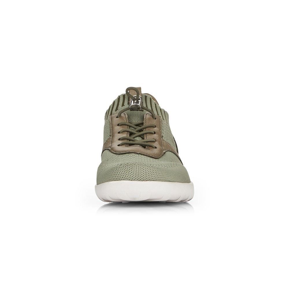 Remonte Sneaker Slipper Halbschuh grün softfoam R3511-54 37 | olive/olive | G