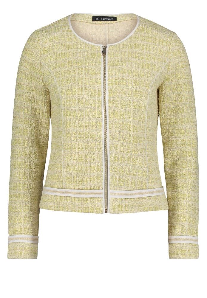 Betty Barclay Shirtjacke Rundhalsausschnitt  gelb 42462211 40 | 1821 Cream/Yell | 
