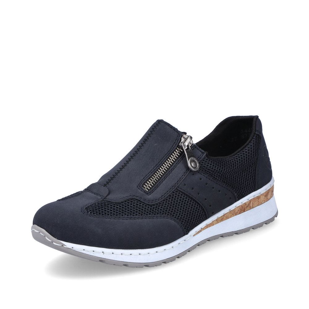 Rieker Antistress Damen Slipper Keilabsatz blau S13 54474-14 