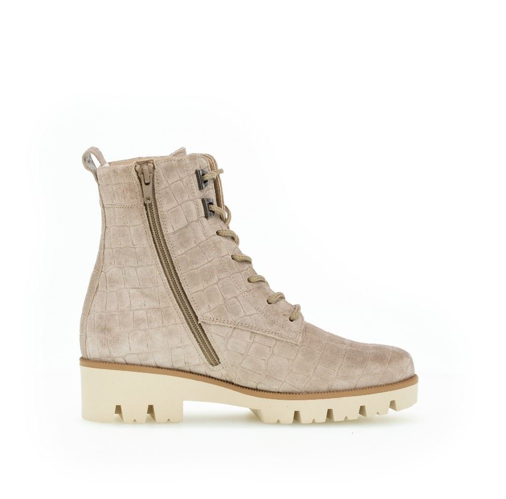 Gabor Schnürstiefelette beige S21 72.776.82 