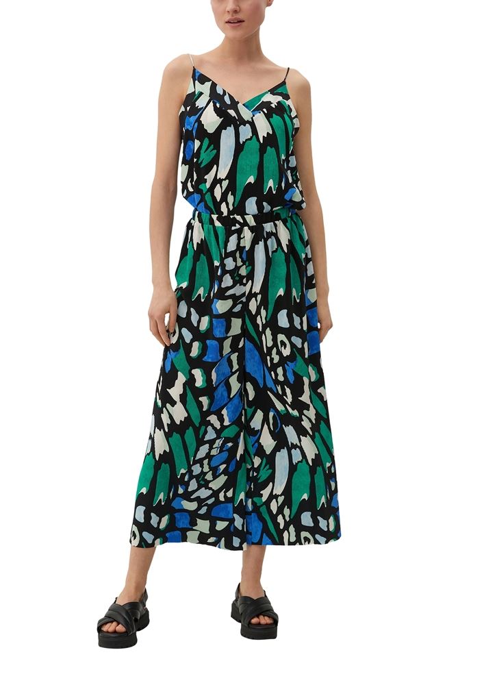 s.Oliver Regular: Culotte mit Allover-Print schwarz S13  2130699 
