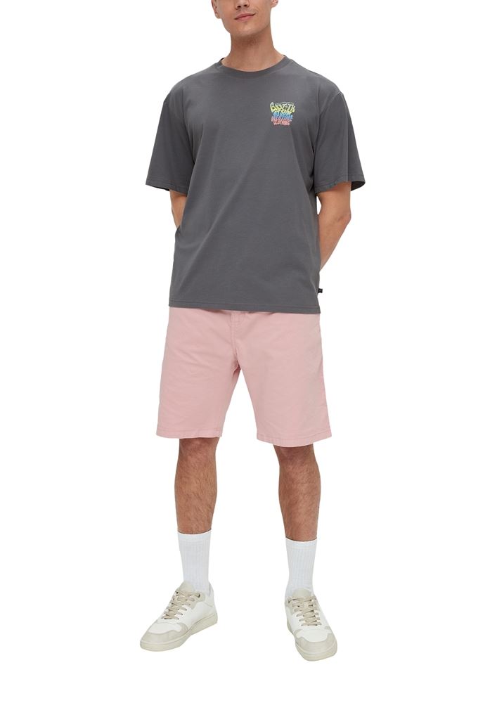 QS designed by Herren T-Shirt aus reiner Baumwolle grau 13  2131619 