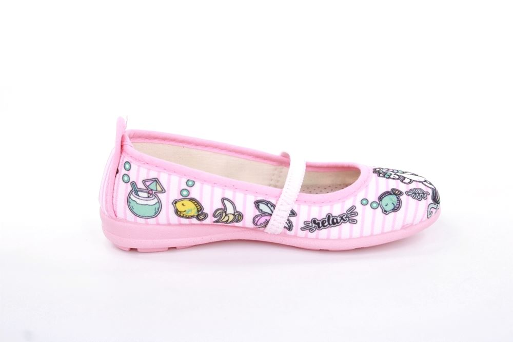 s`knöpfli Kinder Hausschuh Schlupfschuh Mädchen Einhorn- Motiv rosa S13 I28965 