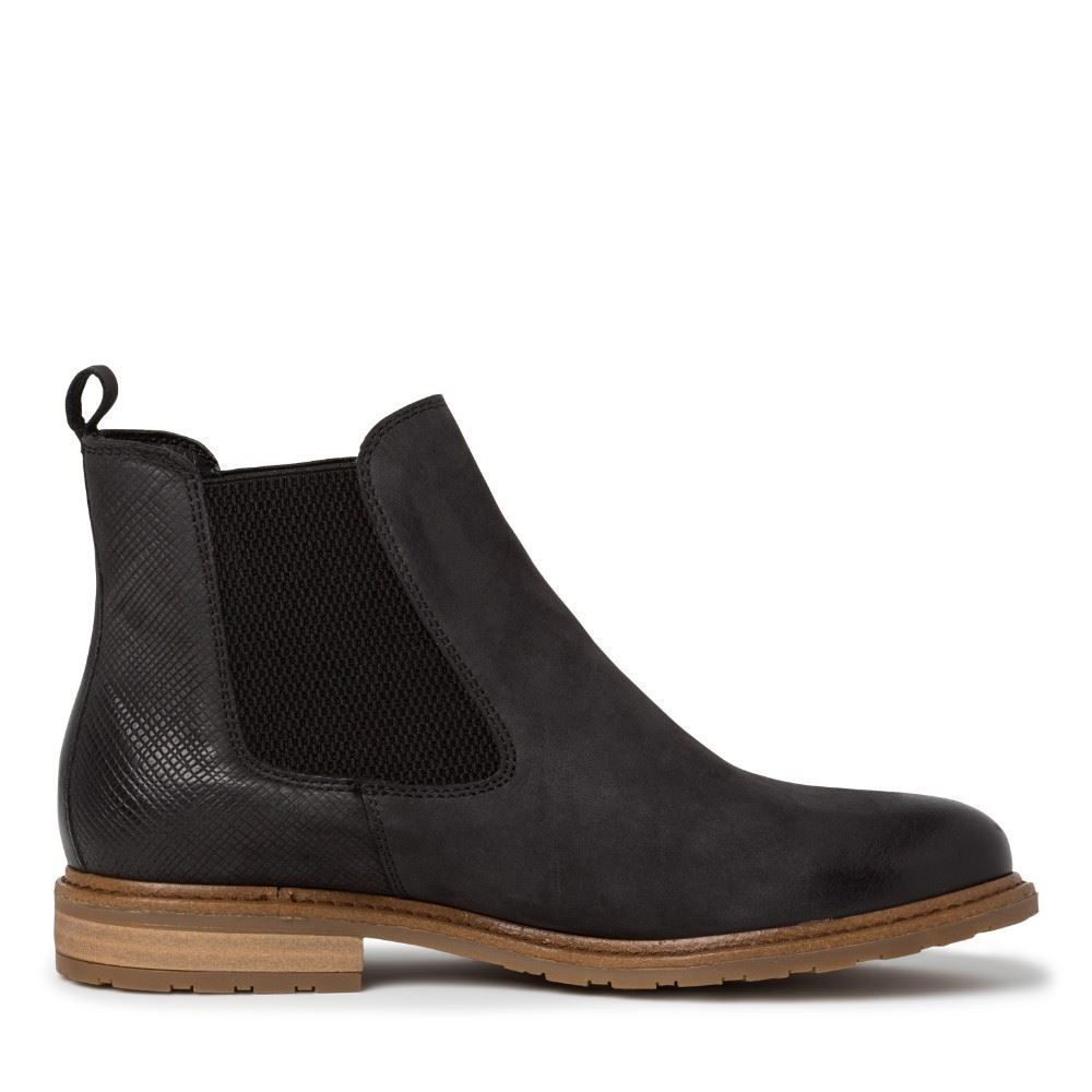 Tamaris Chelsea Boot black structure 1-1-25056-27 37 | 021 BLACK/STRUC | 