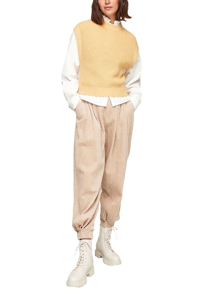s.Oliver 7/8 Hose Cord beige S21 2108950 38 | 8135 sandstone | 