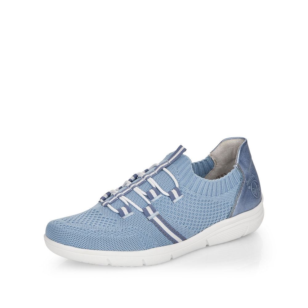 Rieker Antistress Damen Slipper Schlupfschuh sportlich Wechselfußbett blau S13 L7462-12 