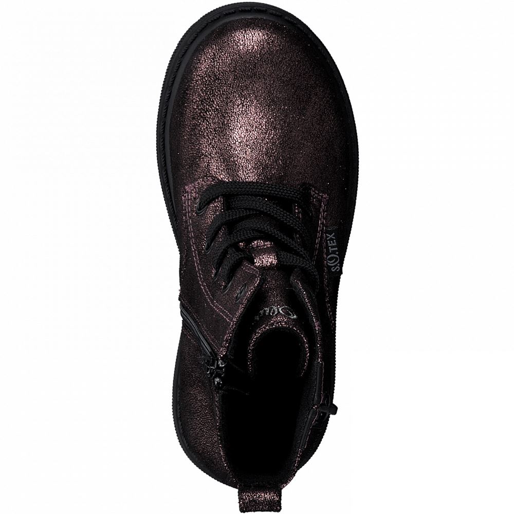 s.Oliver Schnürboots braun bronze Reißverschluss Tex - Membran S21  5-5-45201-27 