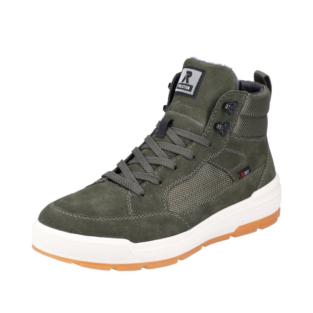 Rieker EVOLUTION Herren Sneaker High Schnürschuh TEX- Membran grün S22 U0069-54 