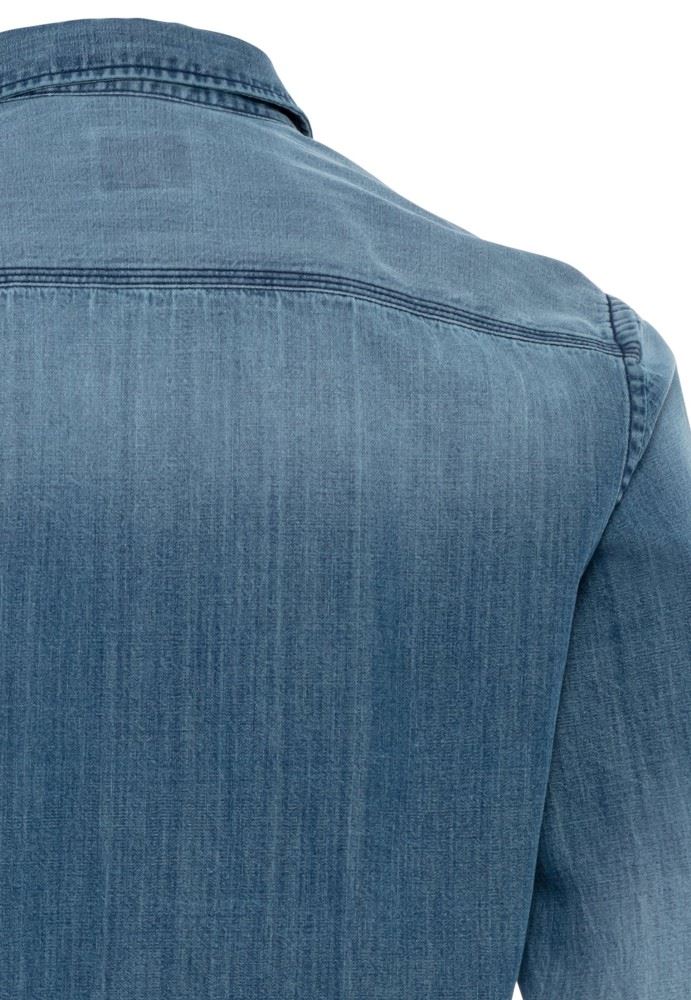 Camel Active Jeans Hemd Regular Kentkragen blau S21 6S61409131 
