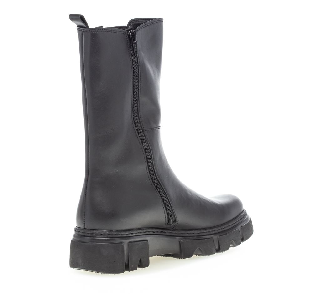 Gabor Chelsea- Boot Leder Wechselfußbett schwarz S22 91.732.27 5,5 | schwarz (schwar | F