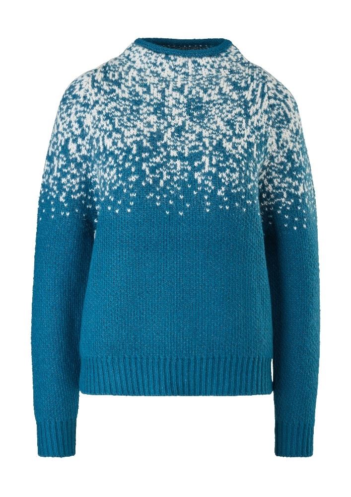 s.Oliver Strickpullover mit Glitzerdetail blau S21 2108472 40 | 69X1 Petrol Blu | 