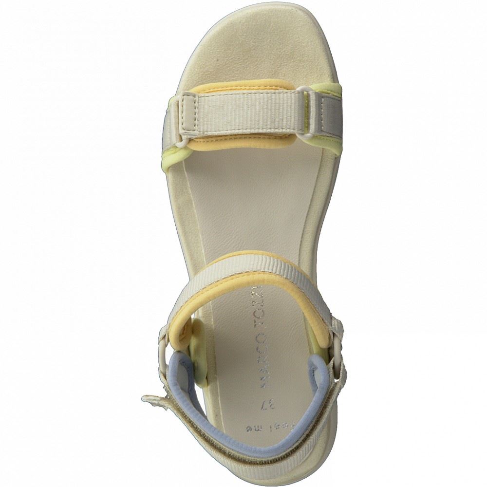 Marco Tozzi sportive Sandale Farbmix Klettverschluss 2-2-28542-28 37 | 402 CREAM COMB | 