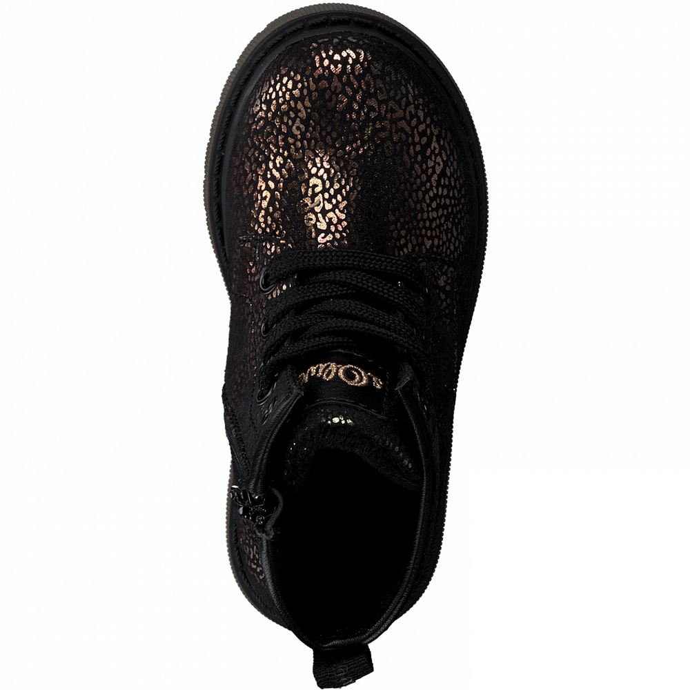 s.Oliver Schnürboots bronze braun Reißverschluss S21 5-5-35200-27 27 | 962 BRONZE | 