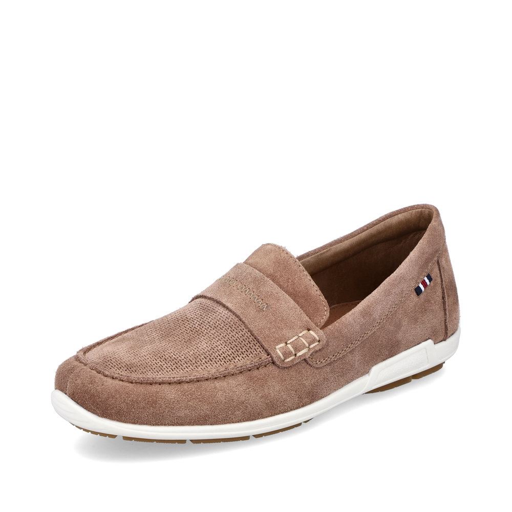 Rieker Antistress Slipper Rauleder beige S13 09050-64 