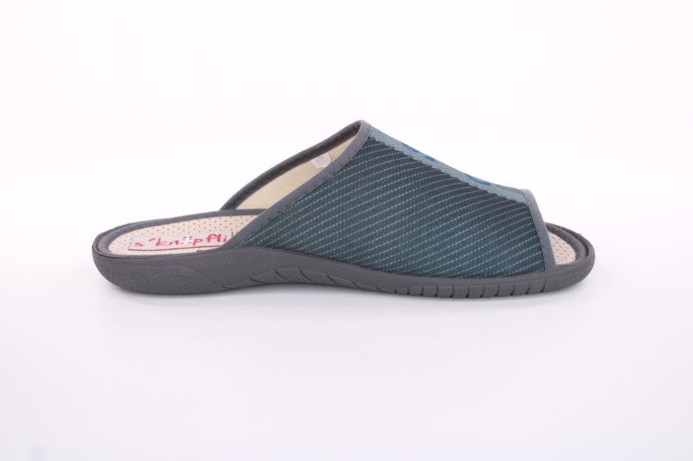 s`knöpfli Herren Pantolette Hausschuh blau S13 AC10786 