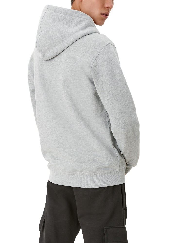 QS deigned by Sweat-Jacke grau,blau S13  2109834 