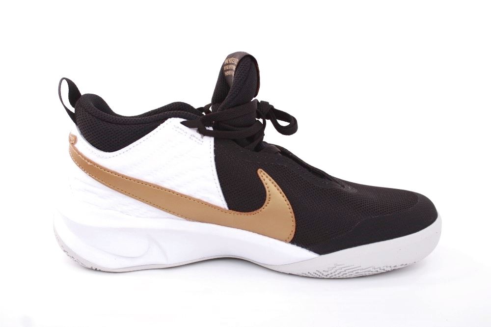 Nike TEAM HUSTELD D10 (GS) Kinder Sneaker schwarz gold S12 CW6735 