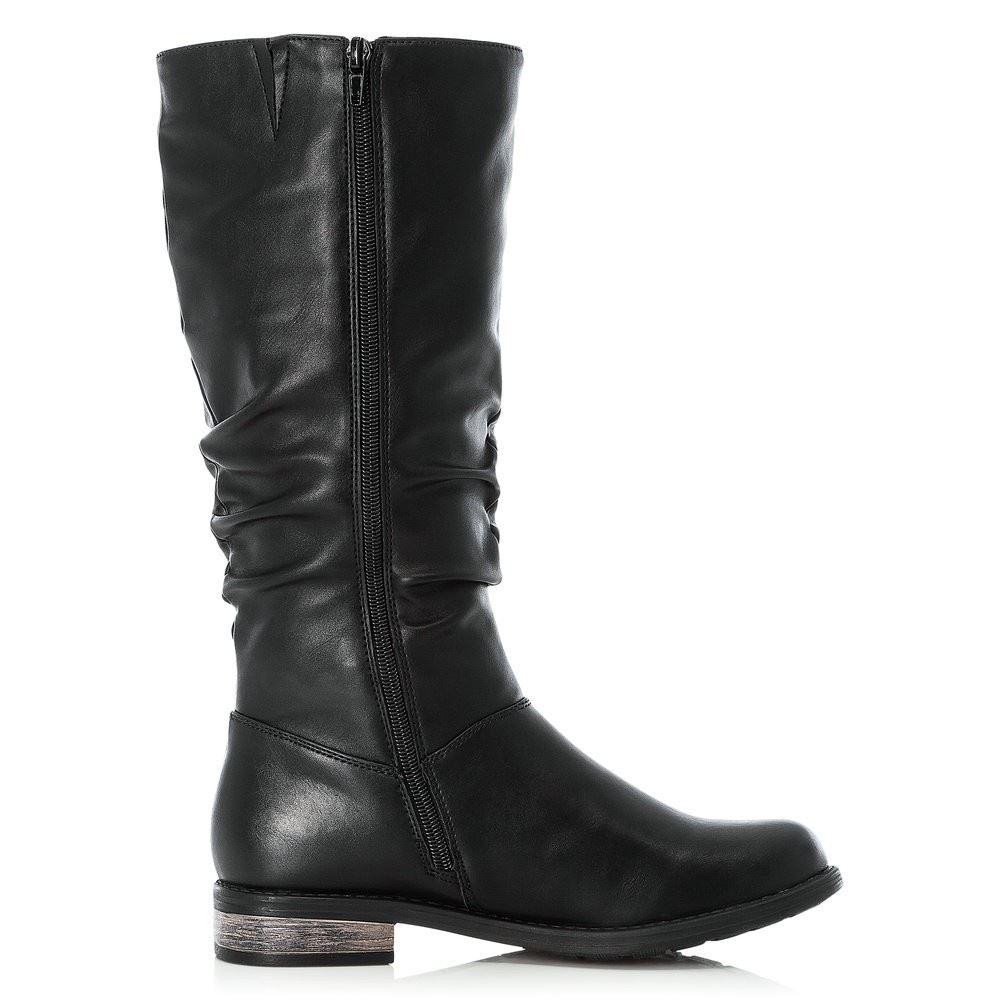 Rieker Stiefel Reißverschluss schwarz 91191 
