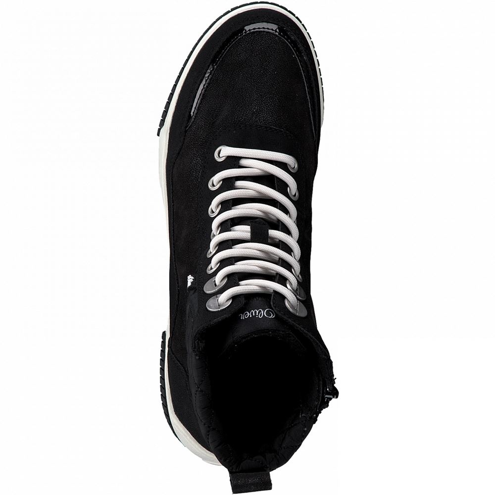 s.Oliver Schnürstiefel Reißverschluss schwarz S21 5-5-25239-27 