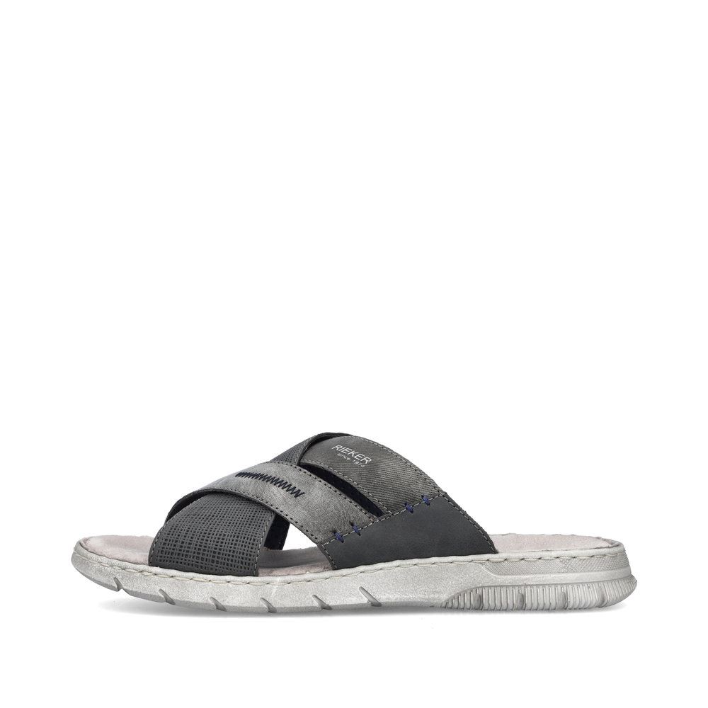 Rieker Antistress Herren Pantoletten mondgrau S13  25289-45 