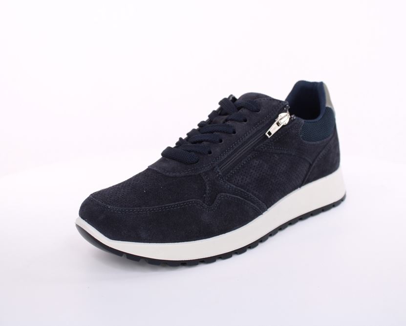 IMAC Herren Sneaker Halbschuh Leder blau S13 352061 