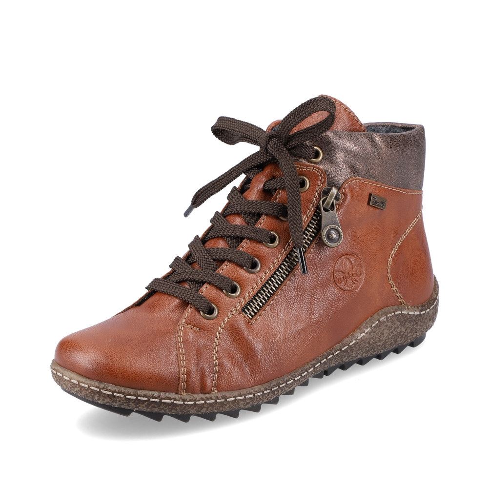 Rieker Antistress Schnürboot Reißverschluss TEX_-Membran braun S21  Z7540-22 37 | cuoio/antik | E