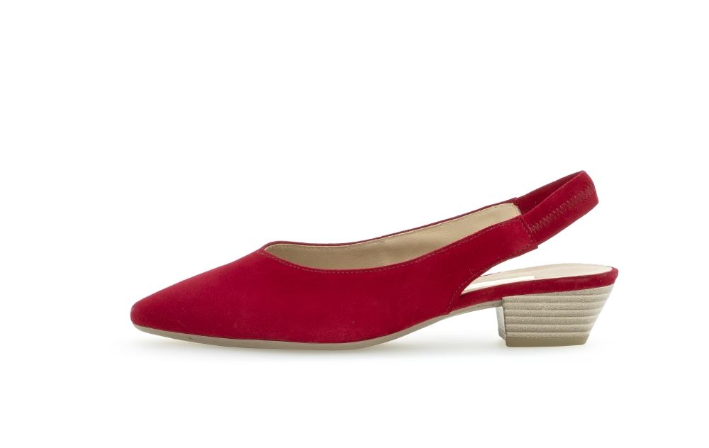 Gabor Slingpumps samt rot 25.630.15 