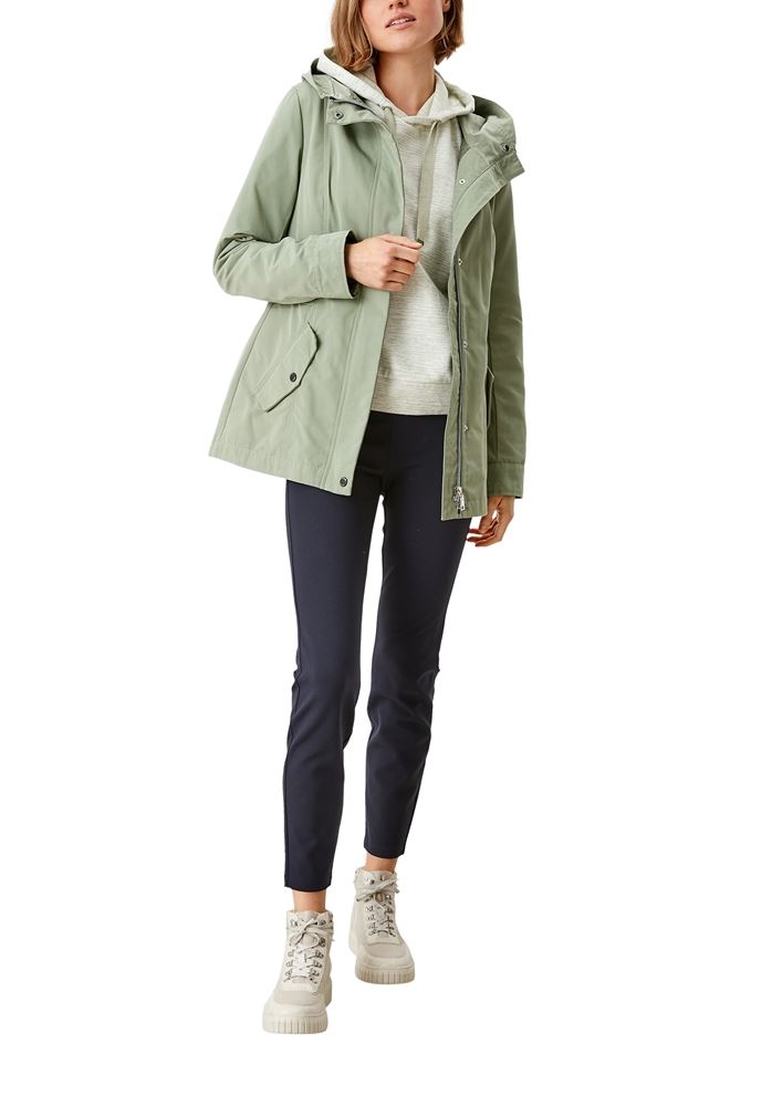 s.Oliver Parka Jacke Nylon grün S12 2110477 38 | 7814 khaki/oliv | 