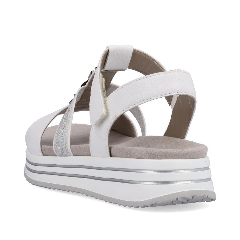 Remonte Damen Riemchensandalen edelweiß-mondgrau S13 R2962-80 