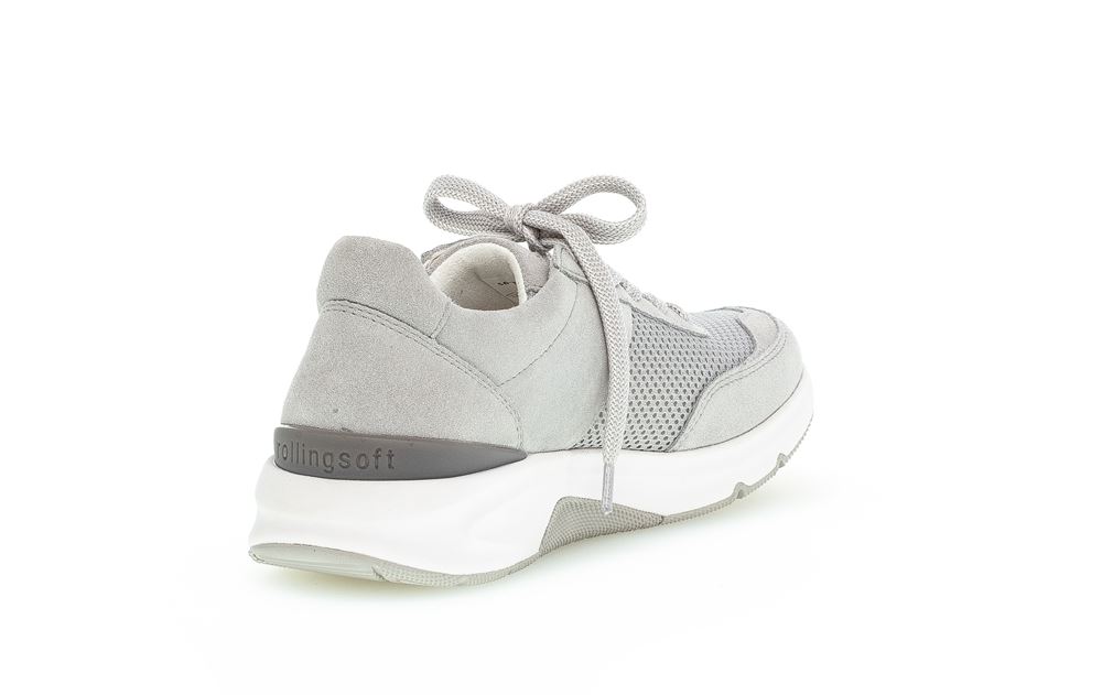 Gabor rollingsoft Damen Sneaker low Materialmix grau S13 26.897.40 