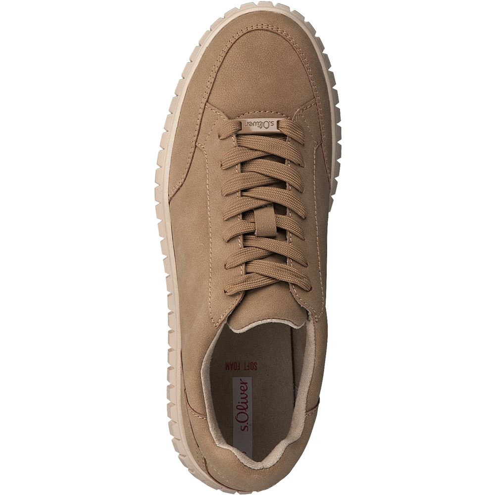 s.Oliver Damen Sneaker Plateau- Sohle beigeS22 5-5-23645-39 41 | 337 CAMEL | 